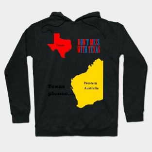 Texas please... dark text Hoodie